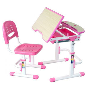 Fundesk Rastúci stôl SORRISO + stolička Farba: Ružová