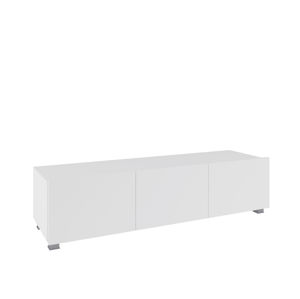 ArtGiB TV stolík 150 CALABRINI C-12 | biela/biely lesk