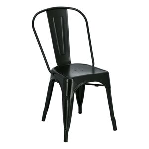 ArtD Jedálenská stolička Paris inšpirovaná Tolix čierna