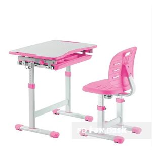 Fundesk Rastúci stôl PICCOLINO III | pink so stoličkou