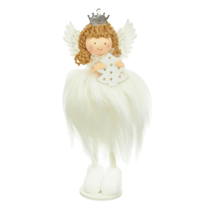 ArtJum Vianočný anjel AURORA | biela 16 cm