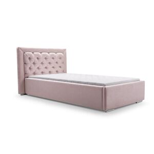 ArtIdz Čalúnená jednolôžková posteľ DANIELLE | ružová  90 x 200 cm